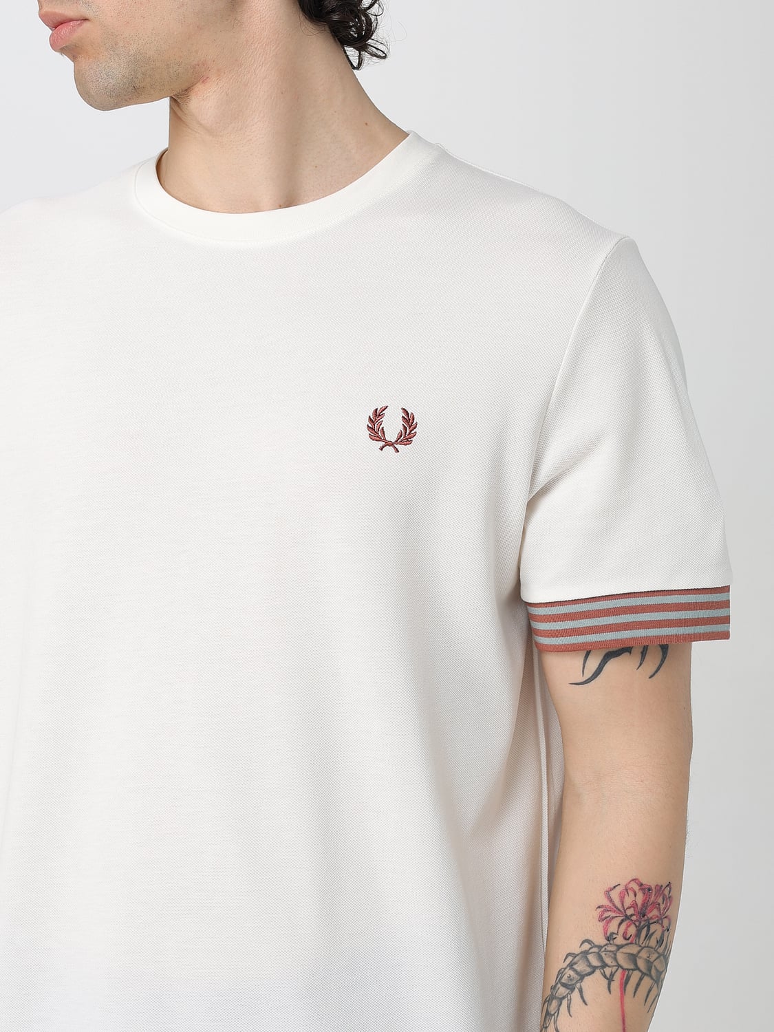 FRED PERRY CAMISETA: Camiseta hombre Fred Perry, Beige - Img 3