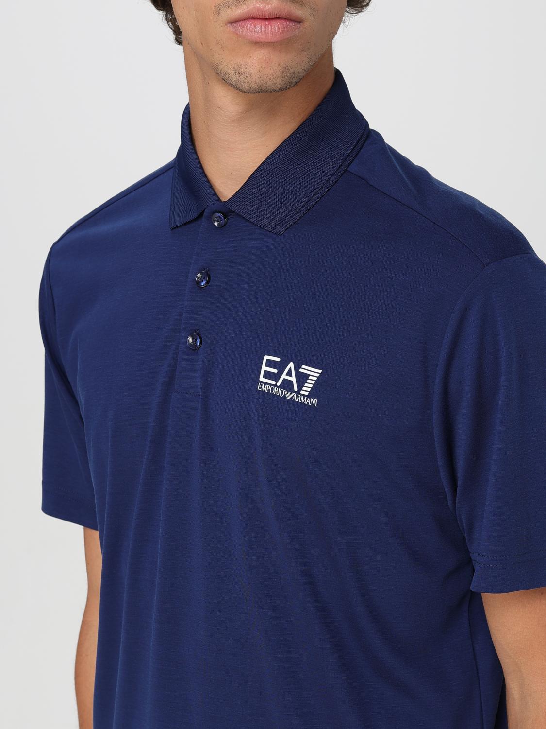 EA7 POLO: Polo hombre Ea7, Azul Oscuro - Img 3