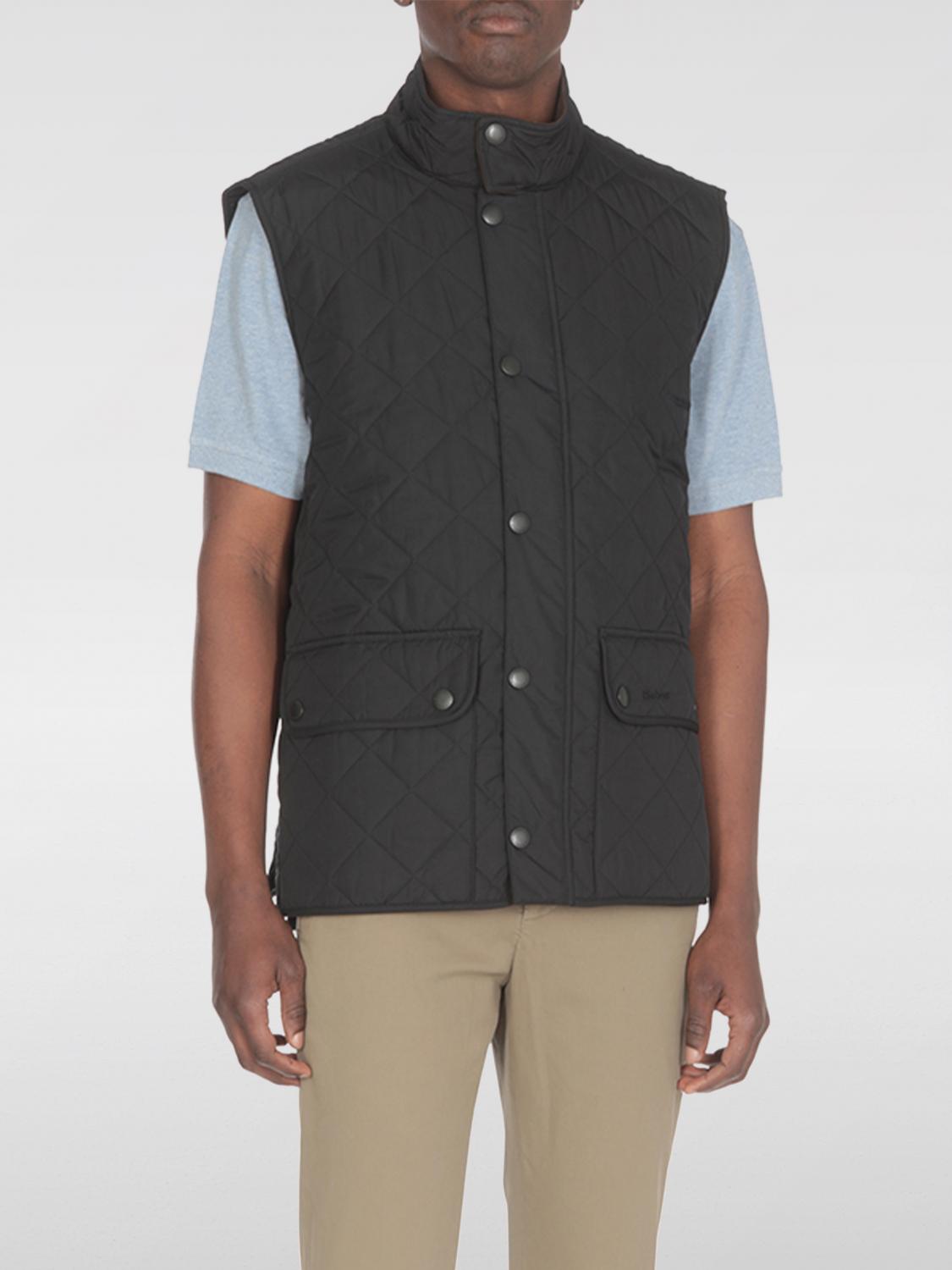 BARBOUR SUIT VEST: Barbour Quilted Nylon Vest, Navy - Img 1