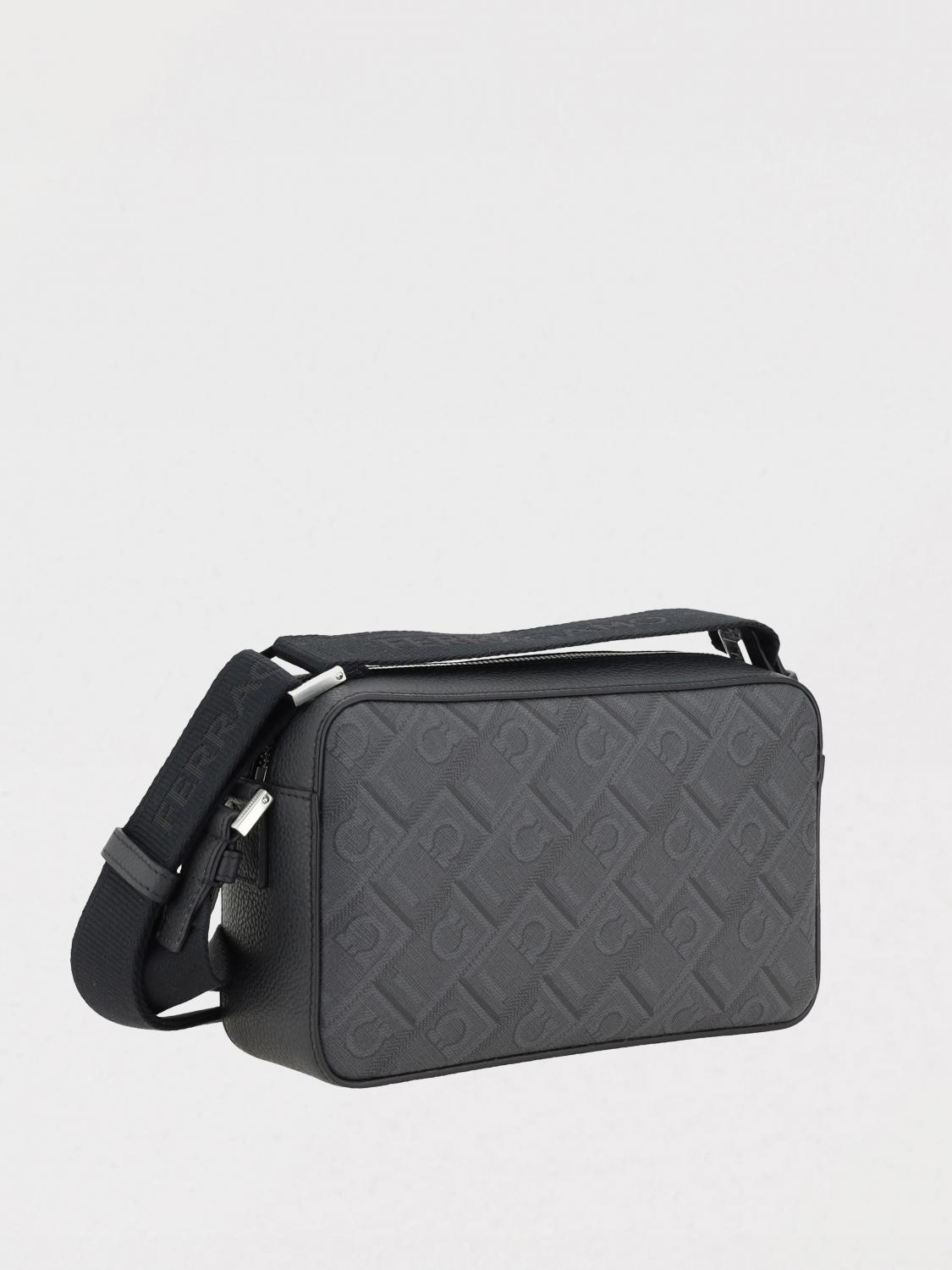 FERRAGAMO BORSA A TRACOLLA: Borsa a tracolla Gancini Ferragamo, Grigio - Img 2