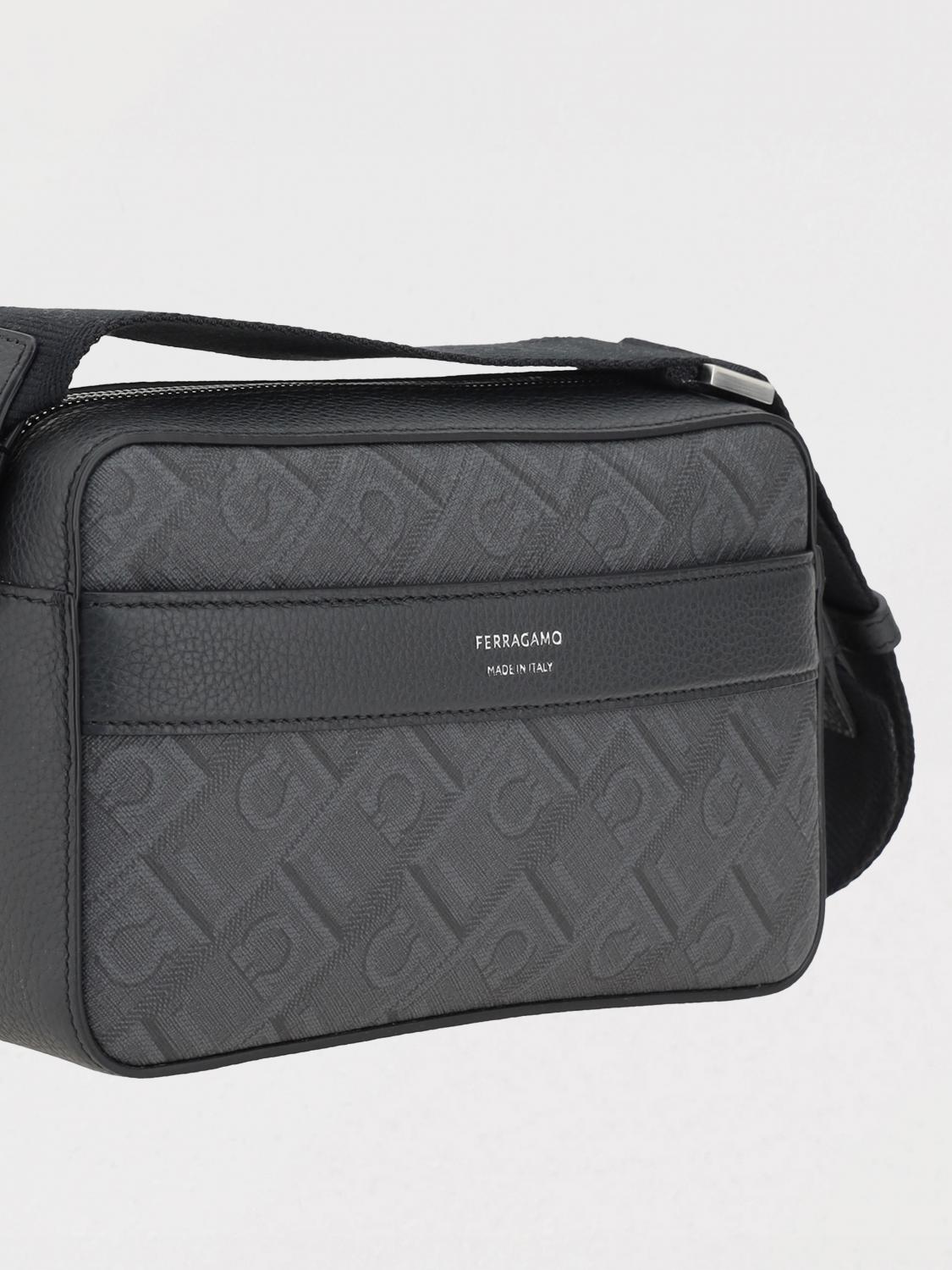 FERRAGAMO BORSA A TRACOLLA: Borsa a tracolla Gancini Ferragamo, Grigio - Img 3
