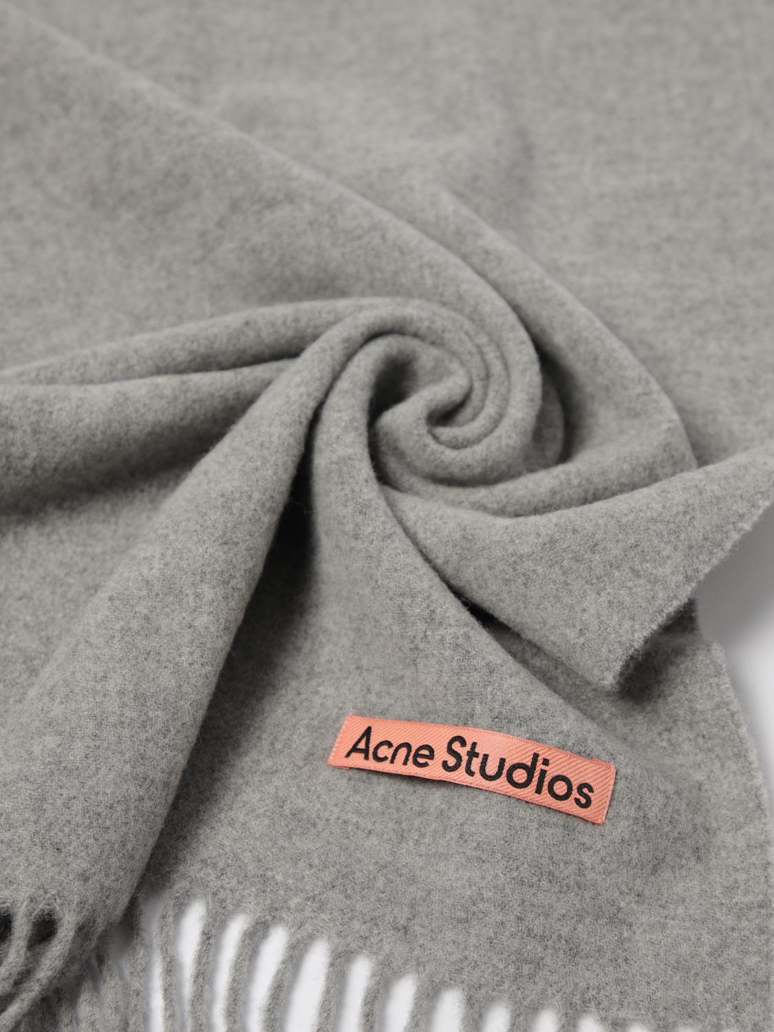 ACNE STUDIOS SCARF: Scarf men Acne Studios, Grey 1 - Img 3