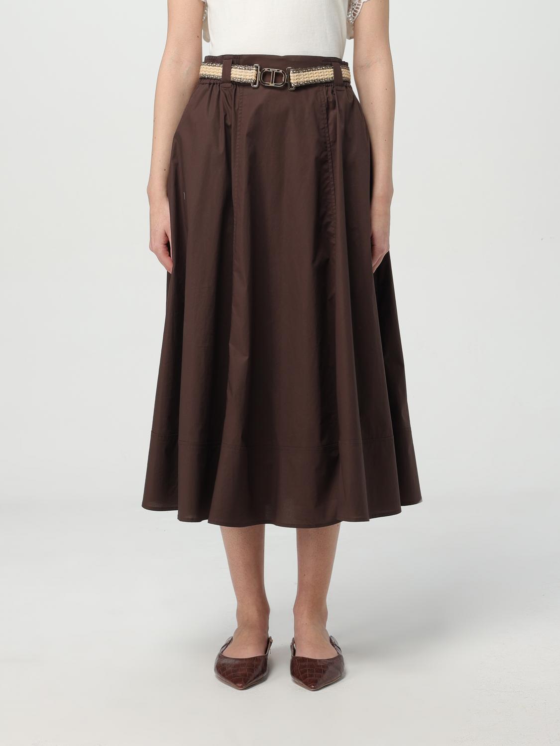 TWINSET FALDA: Falda mujer Twinset, Café - Img 1