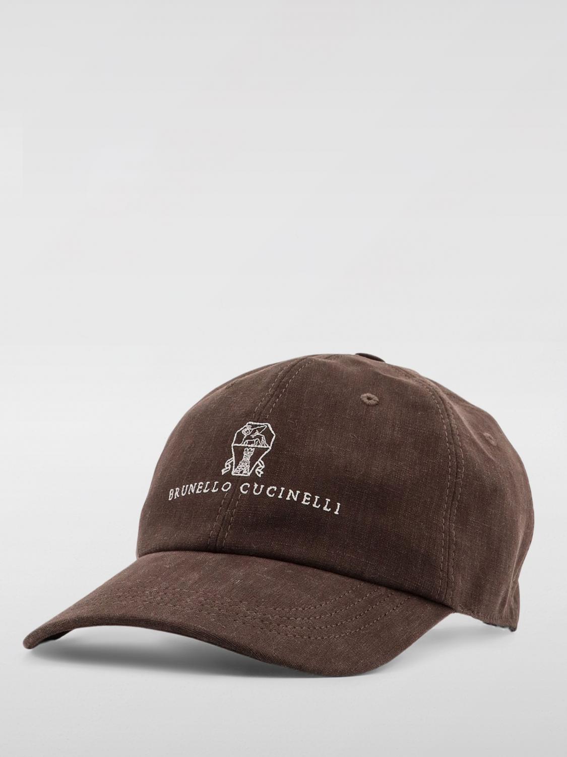 BRUNELLO CUCINELLI HAT: Hat men Brunello Cucinelli, Brown - Img 1