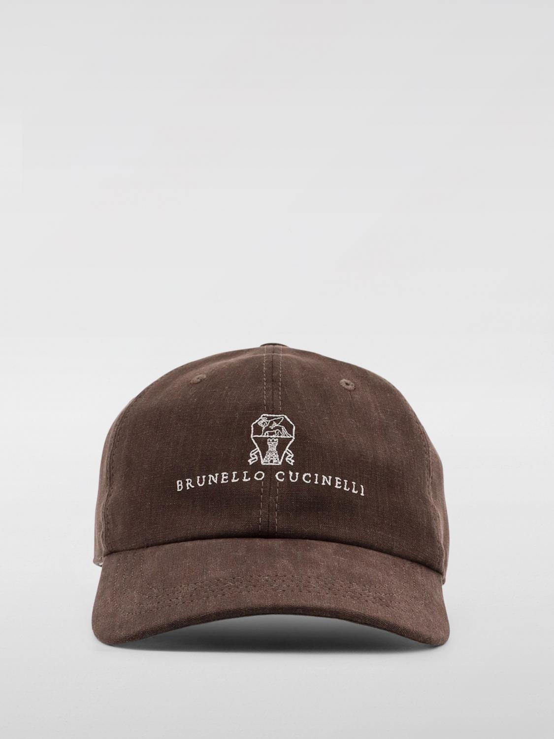 BRUNELLO CUCINELLI HAT: Hat men Brunello Cucinelli, Brown - Img 2
