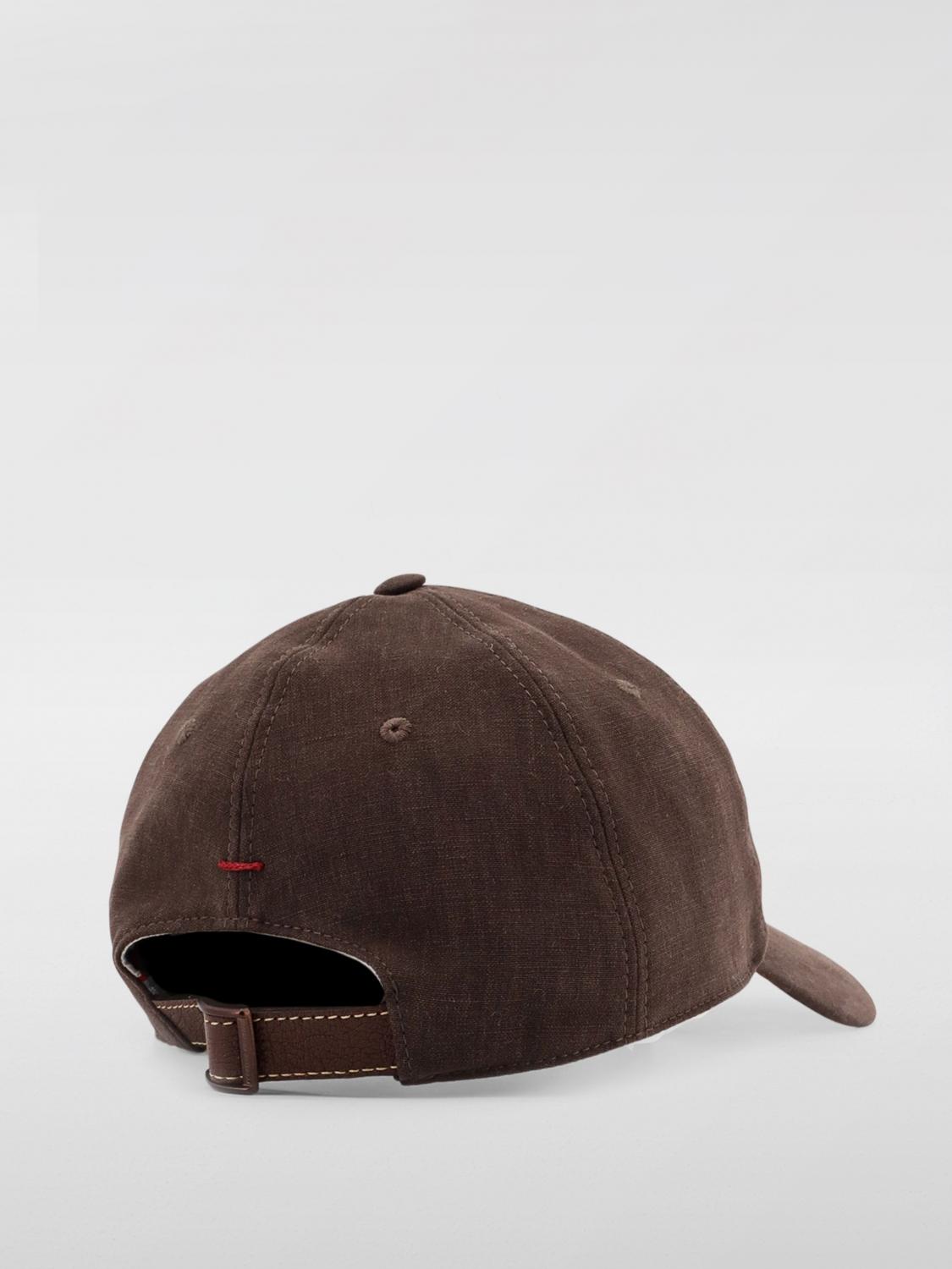 BRUNELLO CUCINELLI HAT: Hat men Brunello Cucinelli, Brown - Img 3