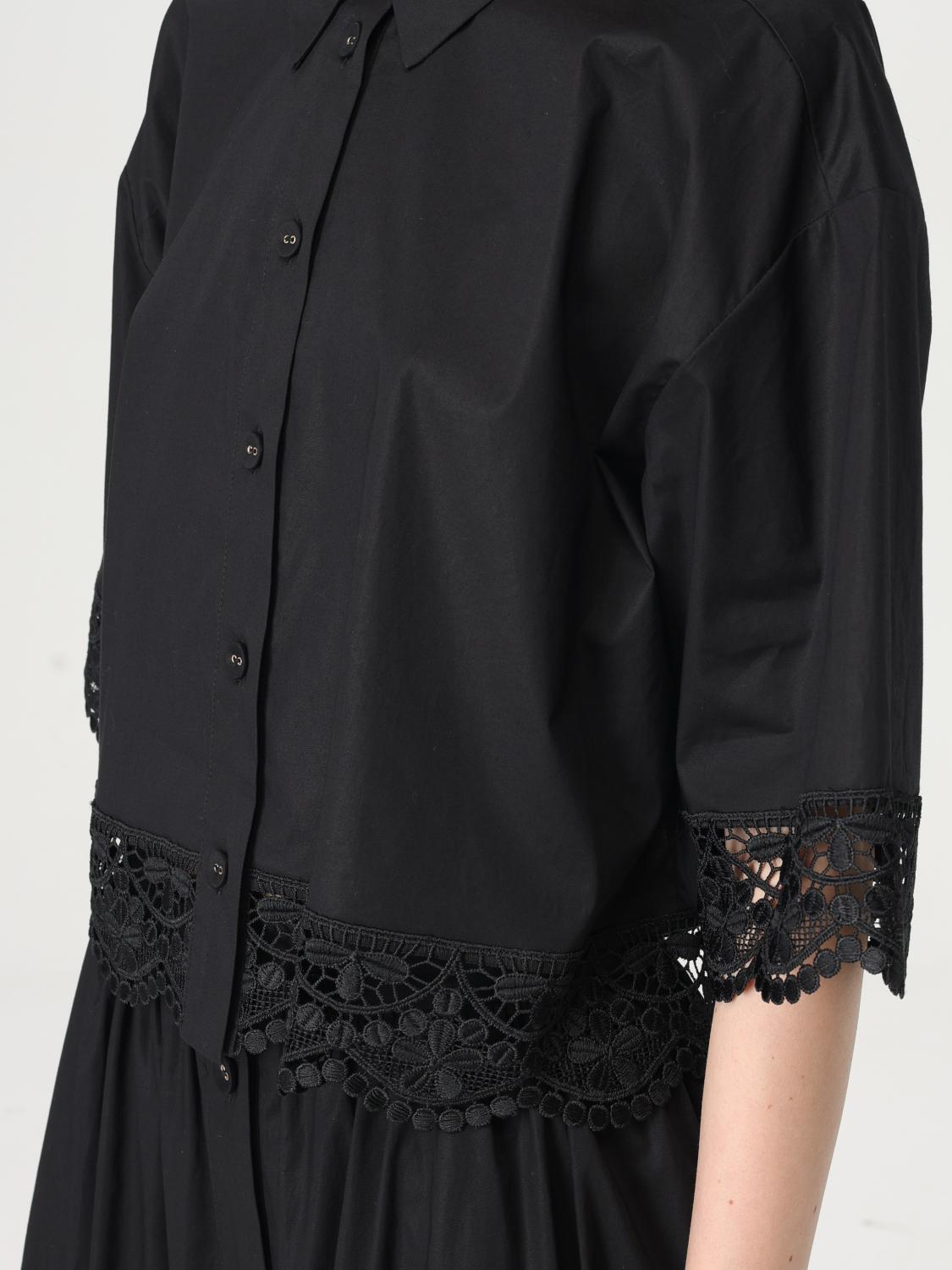 TWINSET CAMISA: Camisa mujer Twinset, Negro - Img 4