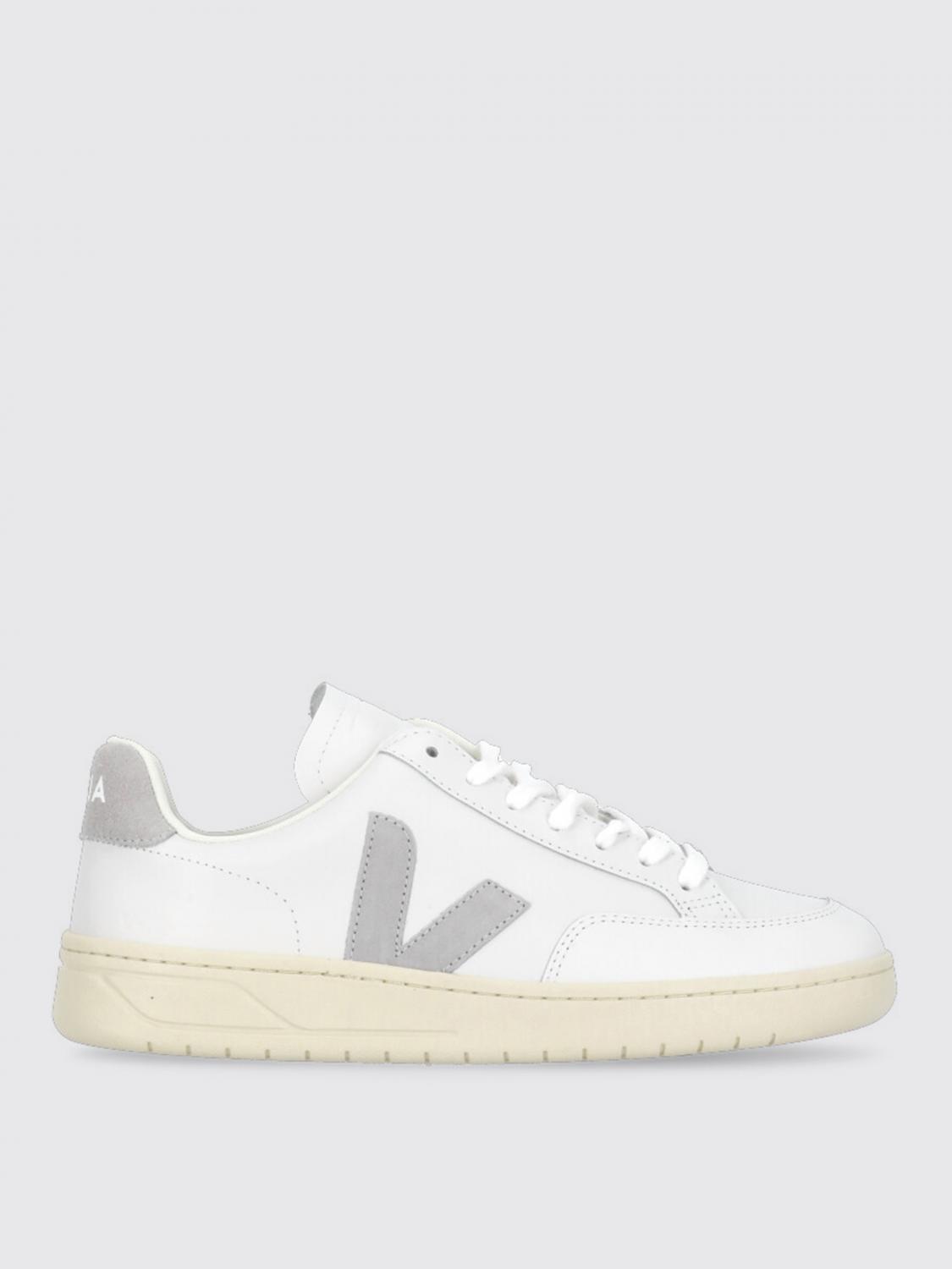 VEJA SNEAKERS: Sneakers V-12 Veja in pelle , Bianco - Img 1