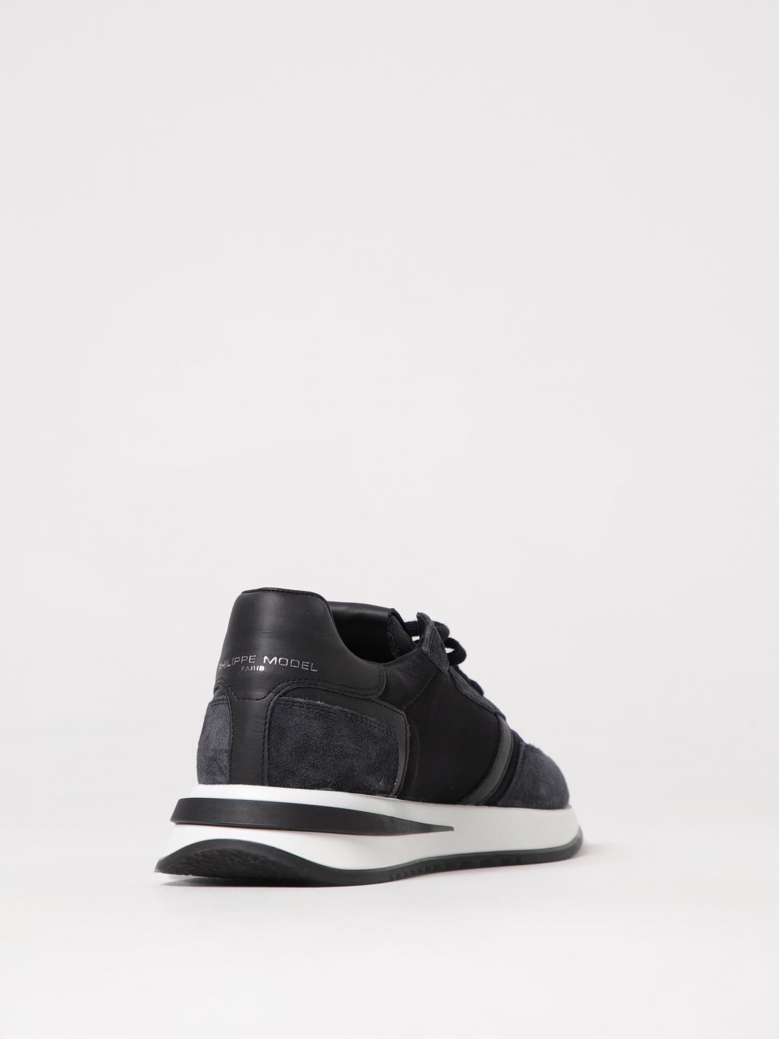 PHILIPPE MODEL SNEAKERS: Sneakers men Philippe Model, Black - Img 3
