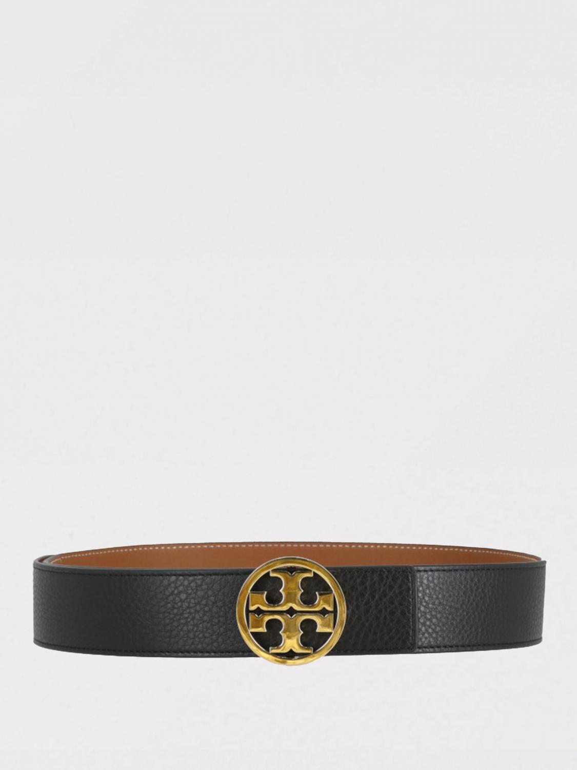TORY BURCH CINTURA: Cintura Miller Tory Burch reversibile in pelle , Nero - Img 1