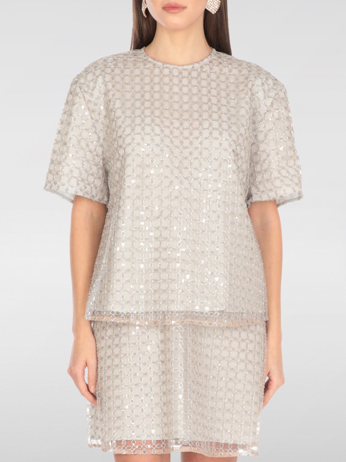 ROTATE TOP: Camiseta mujer Rotate, Beige - Img 1
