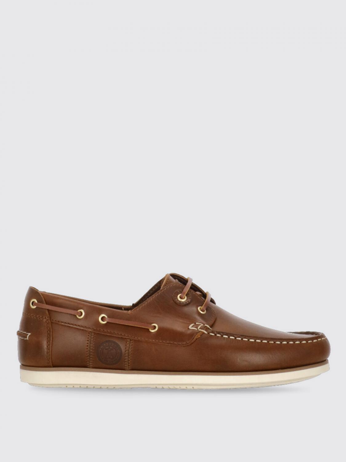 BARBOUR MOCASSINI: Mocassino da barca Wake Barbour in nabuk , Bruciato - Img 1