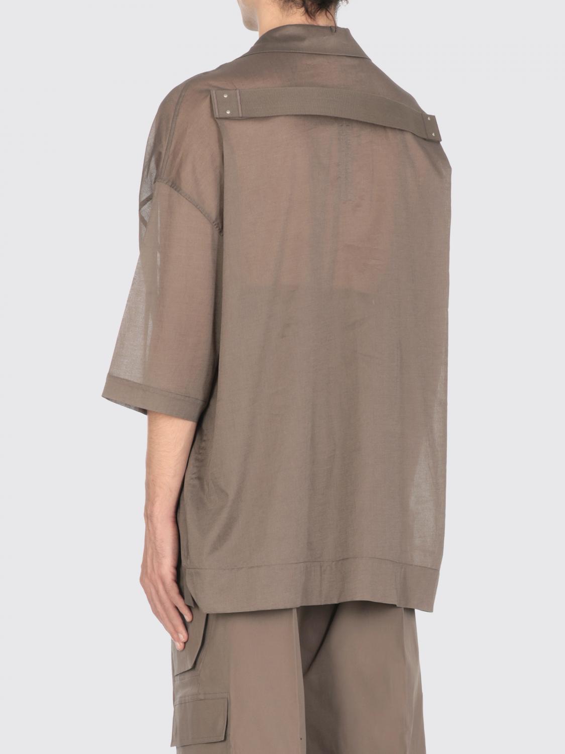 RICK OWENS SHIRT: Shirt men Rick Owens, Brown - Img 3
