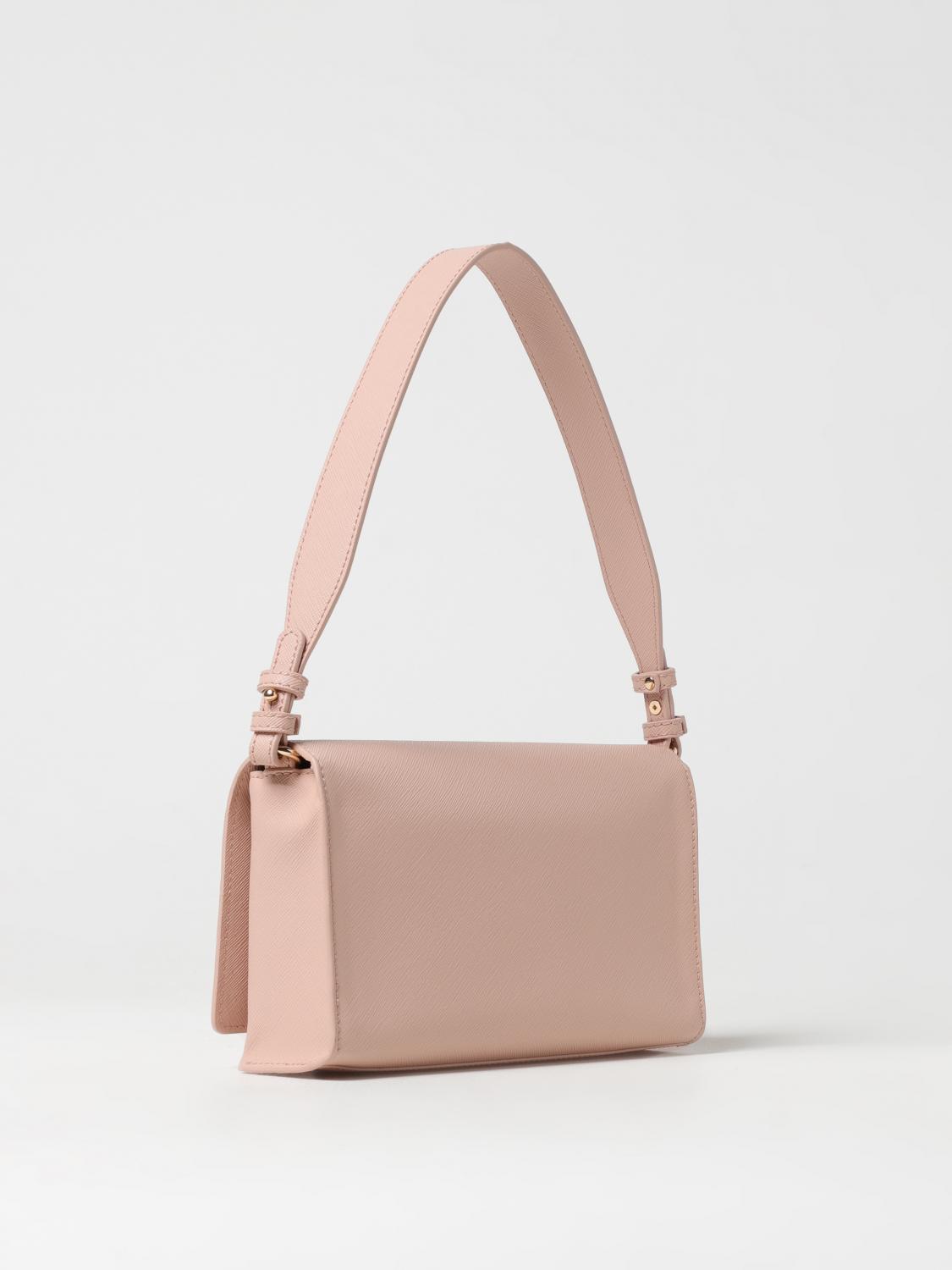 LIU JO BORSA A SPALLA: Borsa Liu Jo in pelle sintetica saffiano , Cipria - Img 2
