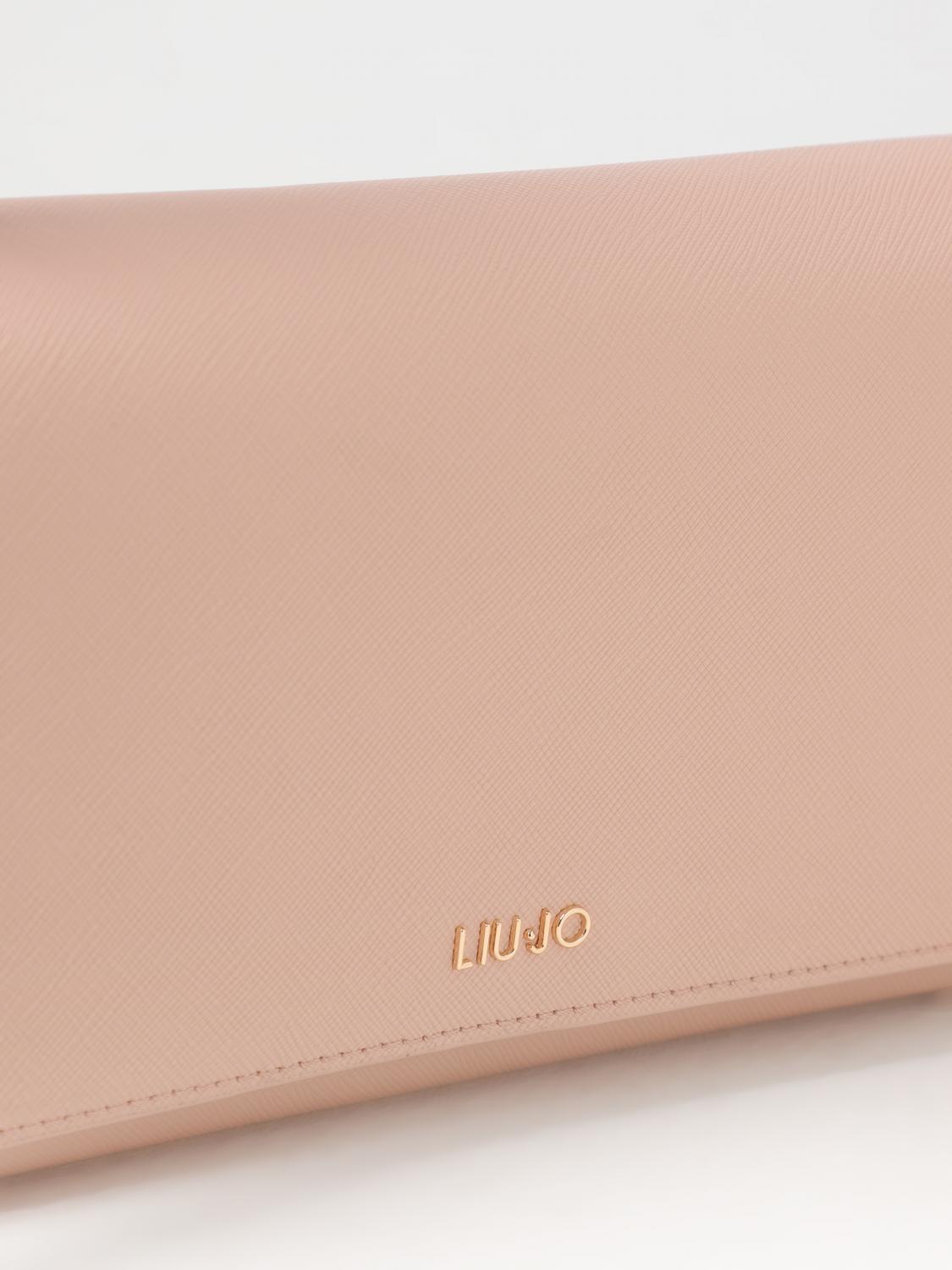 LIU JO BORSA A SPALLA: Borsa Liu Jo in pelle sintetica saffiano , Cipria - Img 4