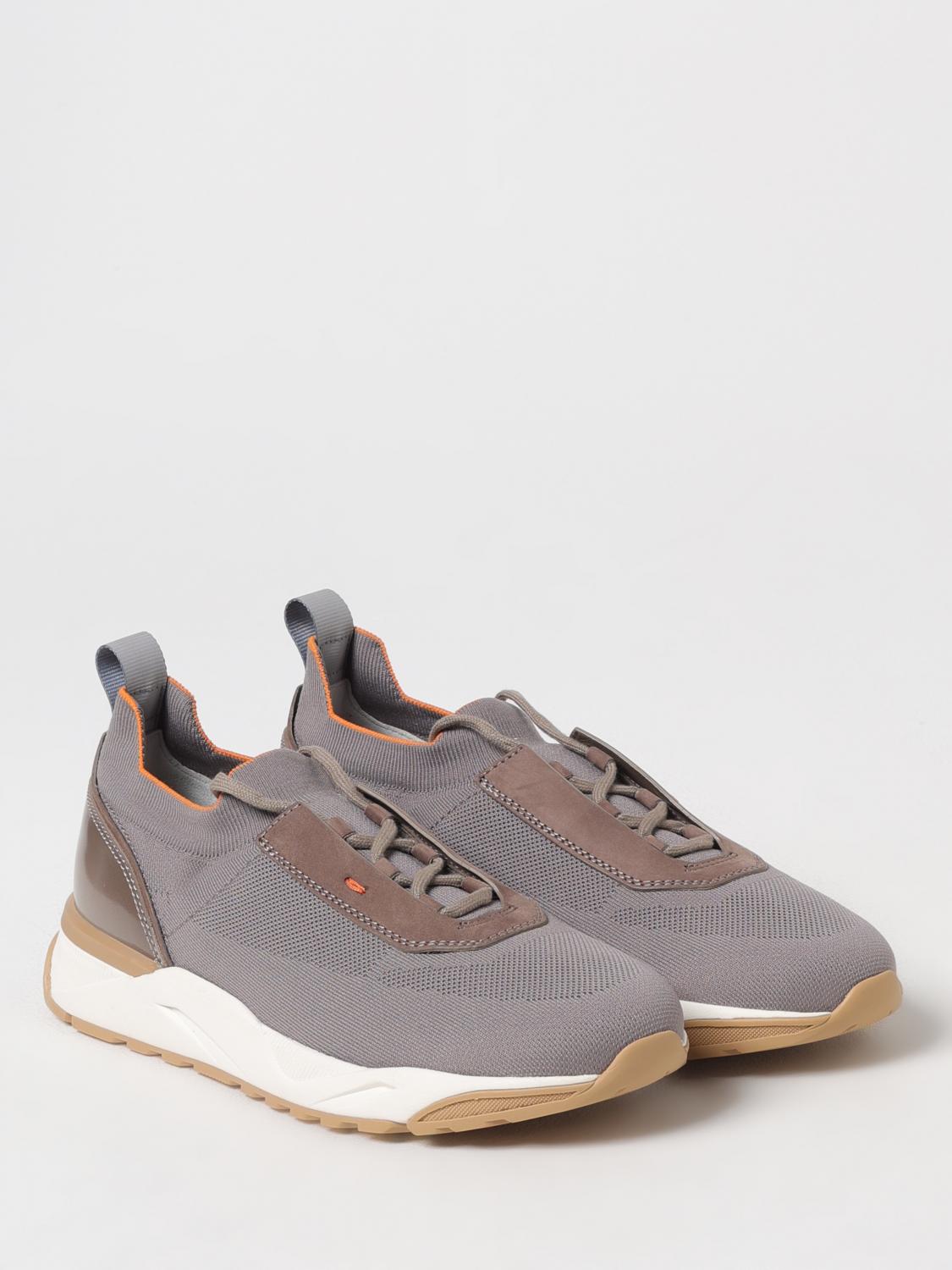 SANTONI BASKETS: Baskets homme Santoni, Gris - Img 2