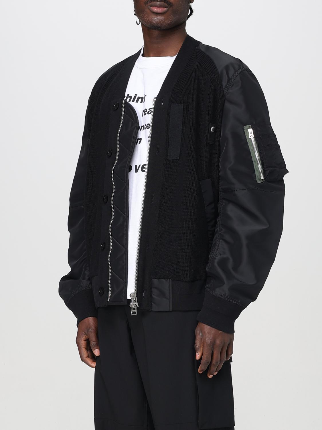 Sacai Jacket men - Black | 2503617M | GIGLIO.COM