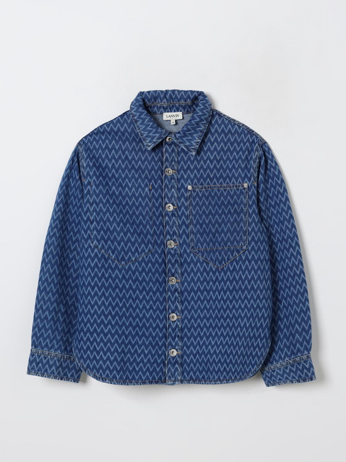 LANVIN CHEMISE: Chemise enfant Lanvin, Bleu - Img 1