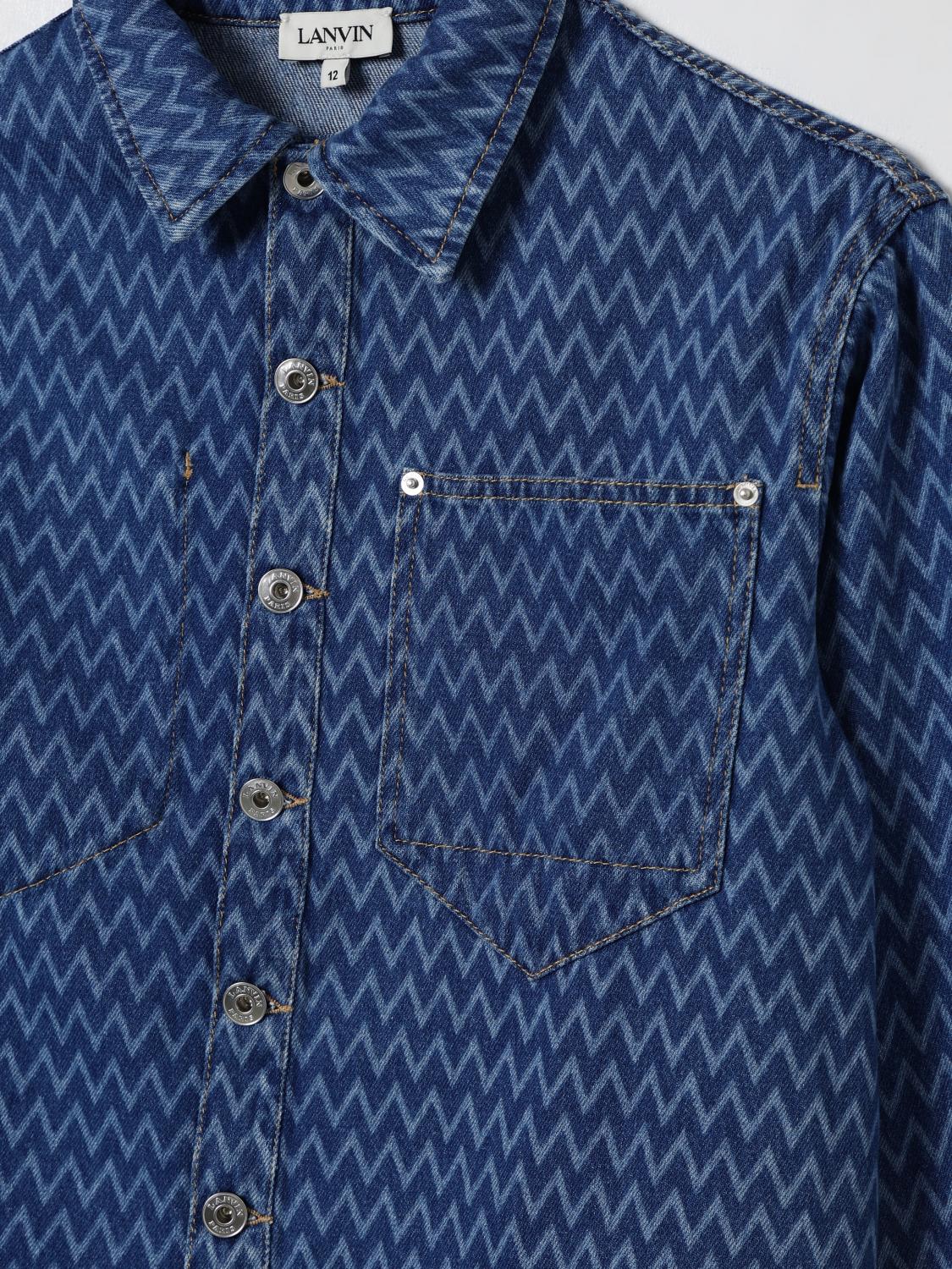 LANVIN CHEMISE: Chemise enfant Lanvin, Bleu - Img 3