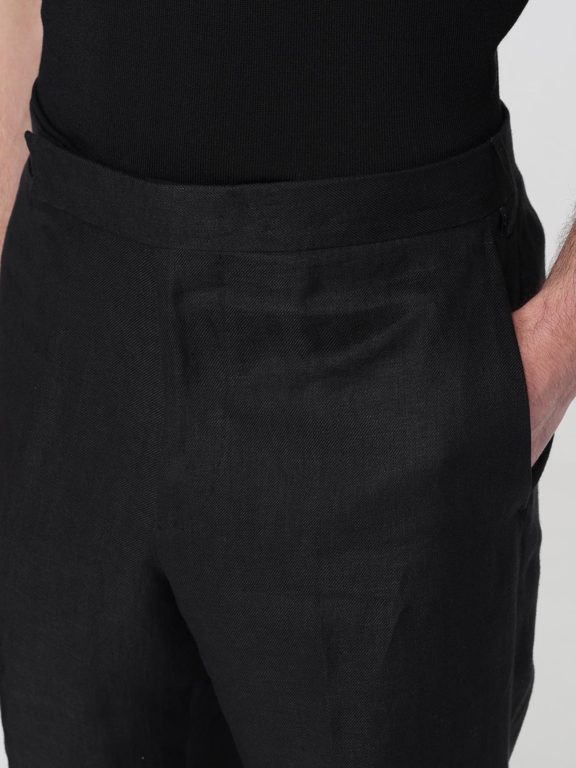 LARDINI パンツ: パンツ メンズ Lardini, ブラック - Img 3