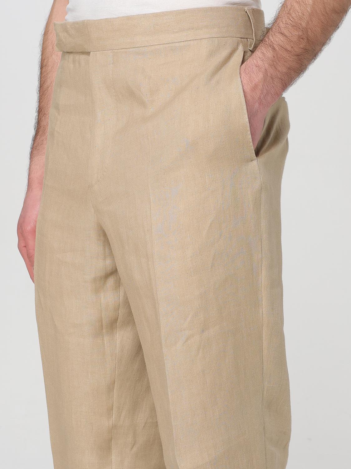LARDINI PANTS: Pants men Lardini, Brown - Img 4