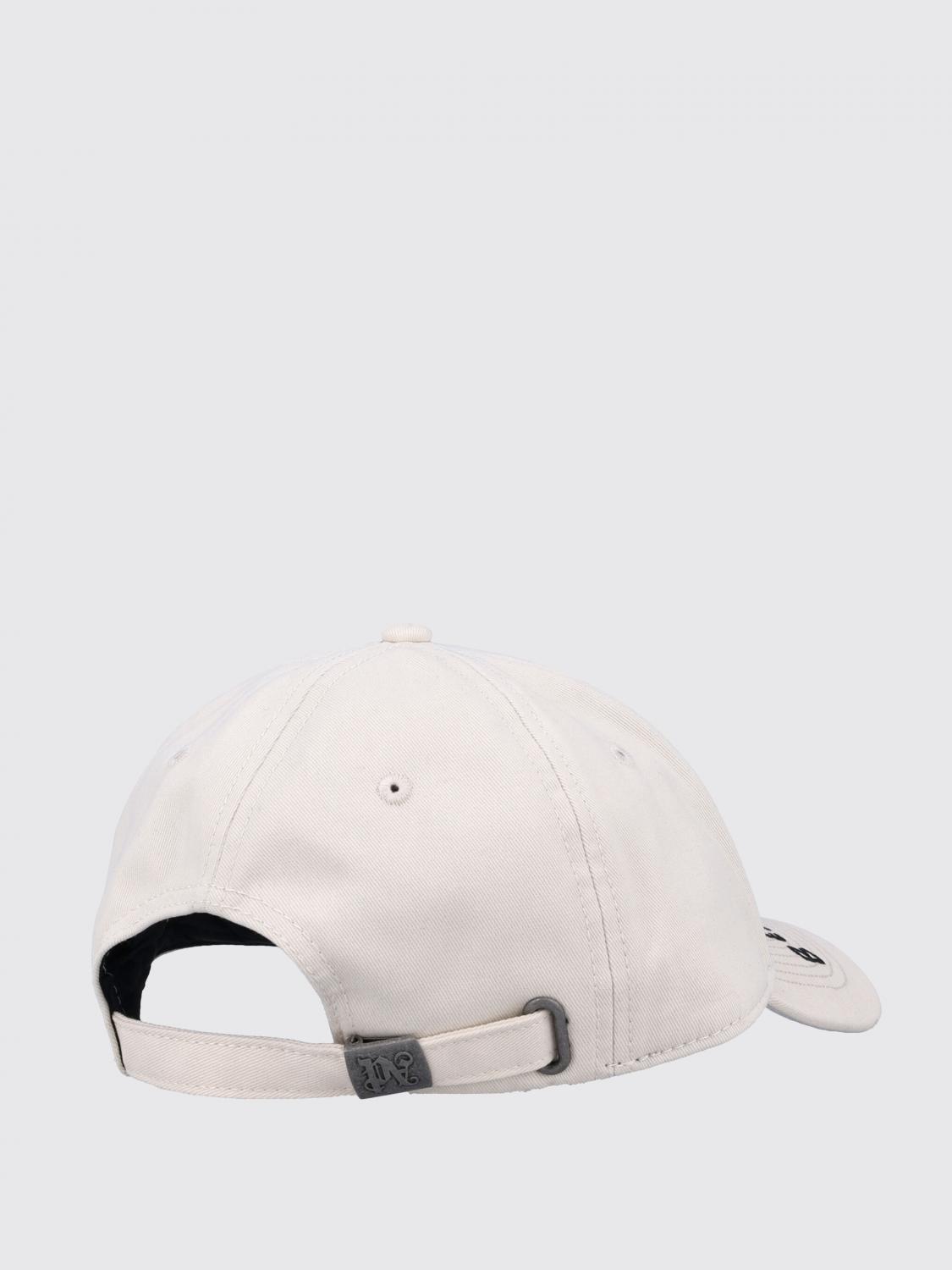 PALM ANGELS CAPPELLO: Cappello Bear In Mind Palm Angels in cotone , Beige - Img 2