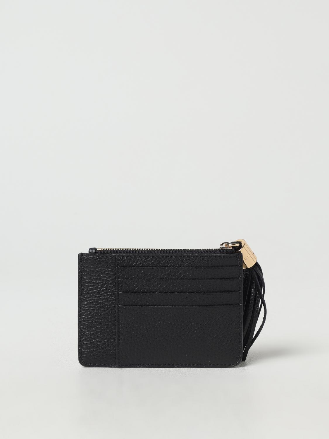 LANCEL PORTAFOGLIO: Portacarte di credito Lancel in pelle martellata , Nero - Img 2