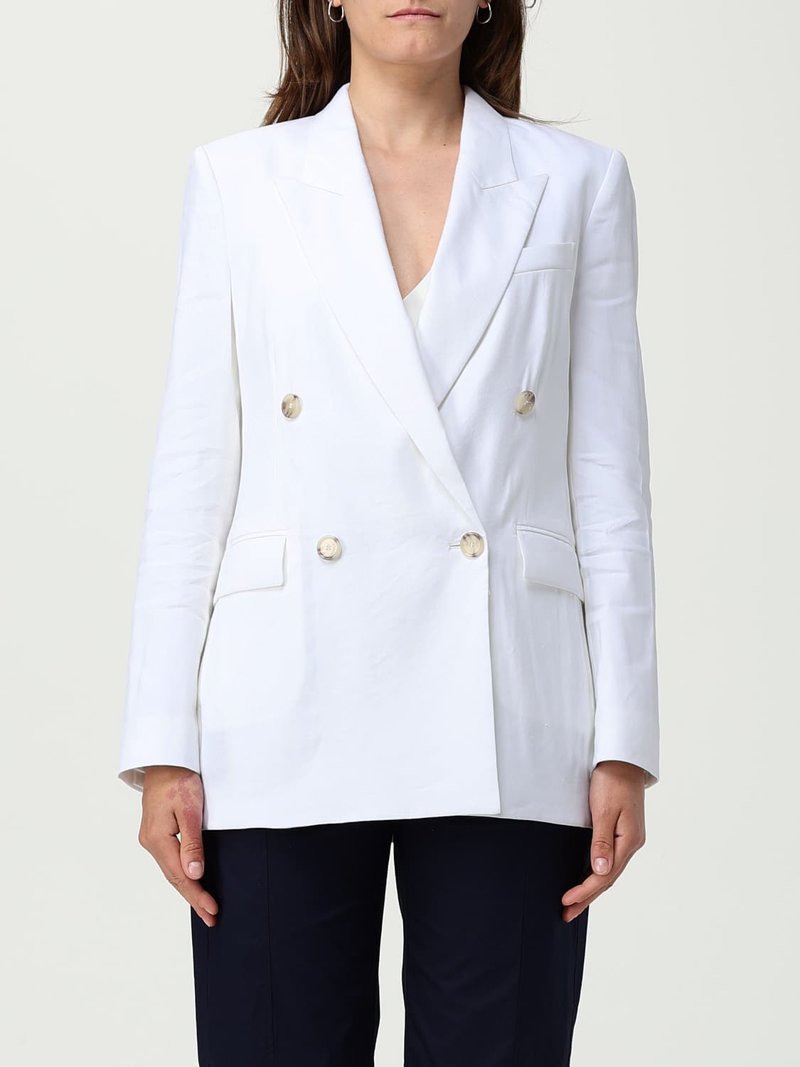BOSS BLAZER: Blazer doppiopetto Boss in misto viscosa , Bianco - Img 1
