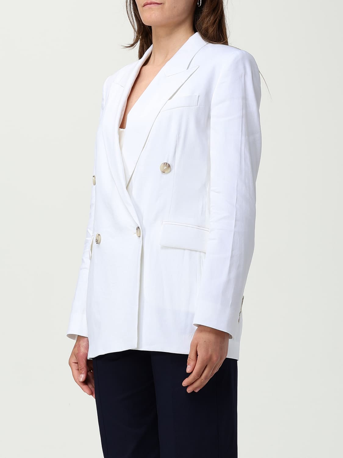 BOSS BLAZER: Blazer doppiopetto Boss in misto viscosa , Bianco - Img 3