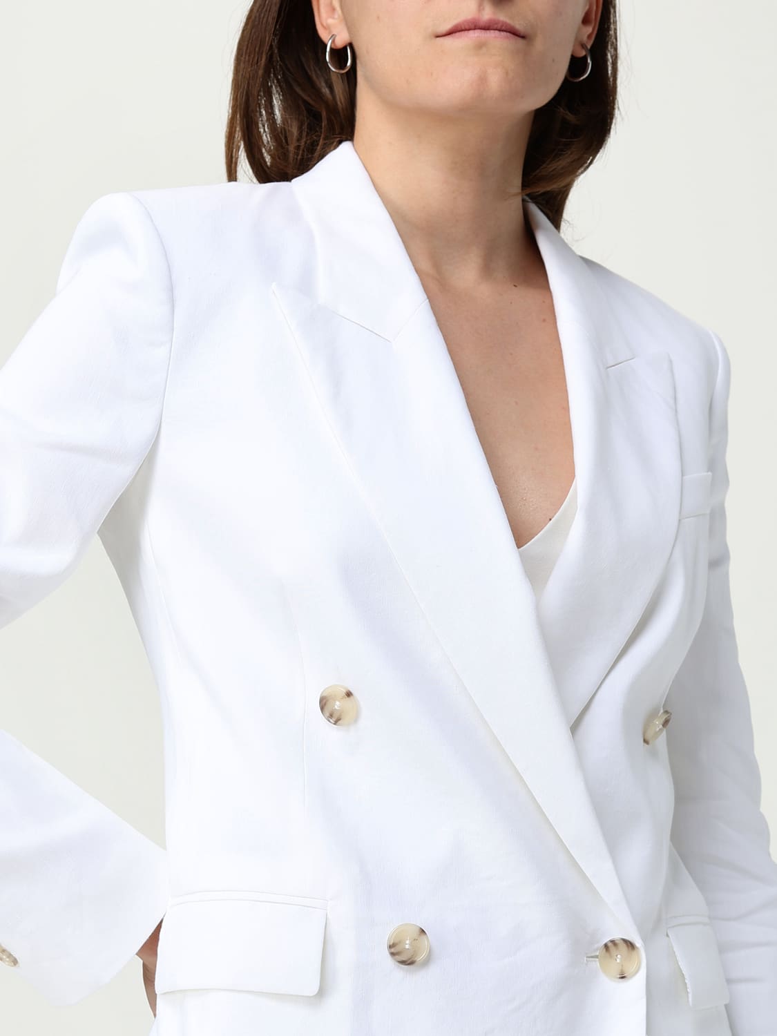 BOSS BLAZER: Blazer doppiopetto Boss in misto viscosa , Bianco - Img 4