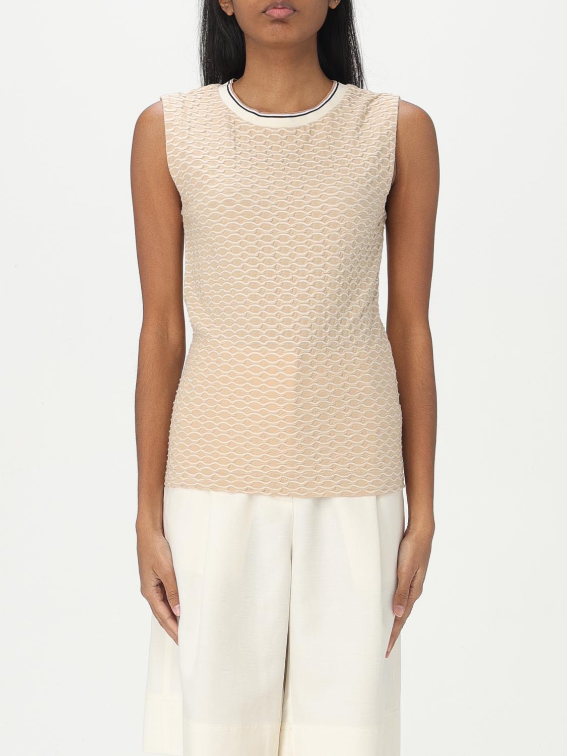 BOSS TOP: Jersey mujer Boss, Beige - Img 1