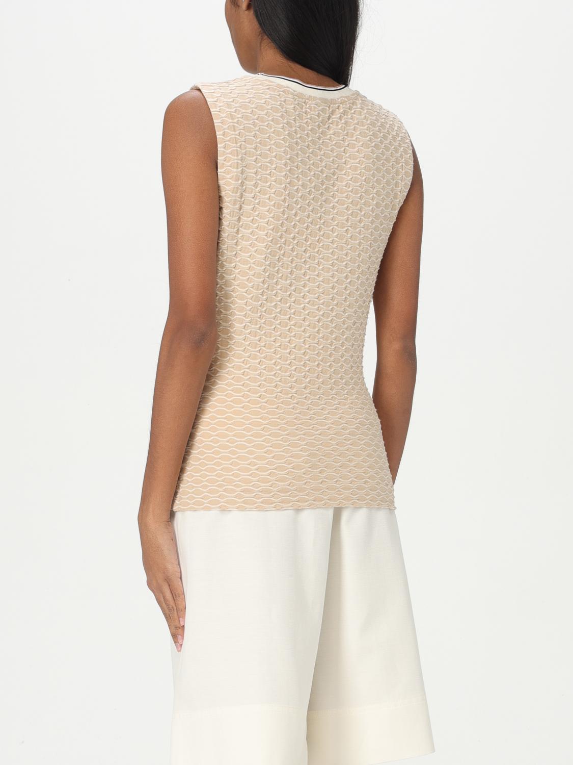 BOSS TOP: Jersey mujer Boss, Beige - Img 2