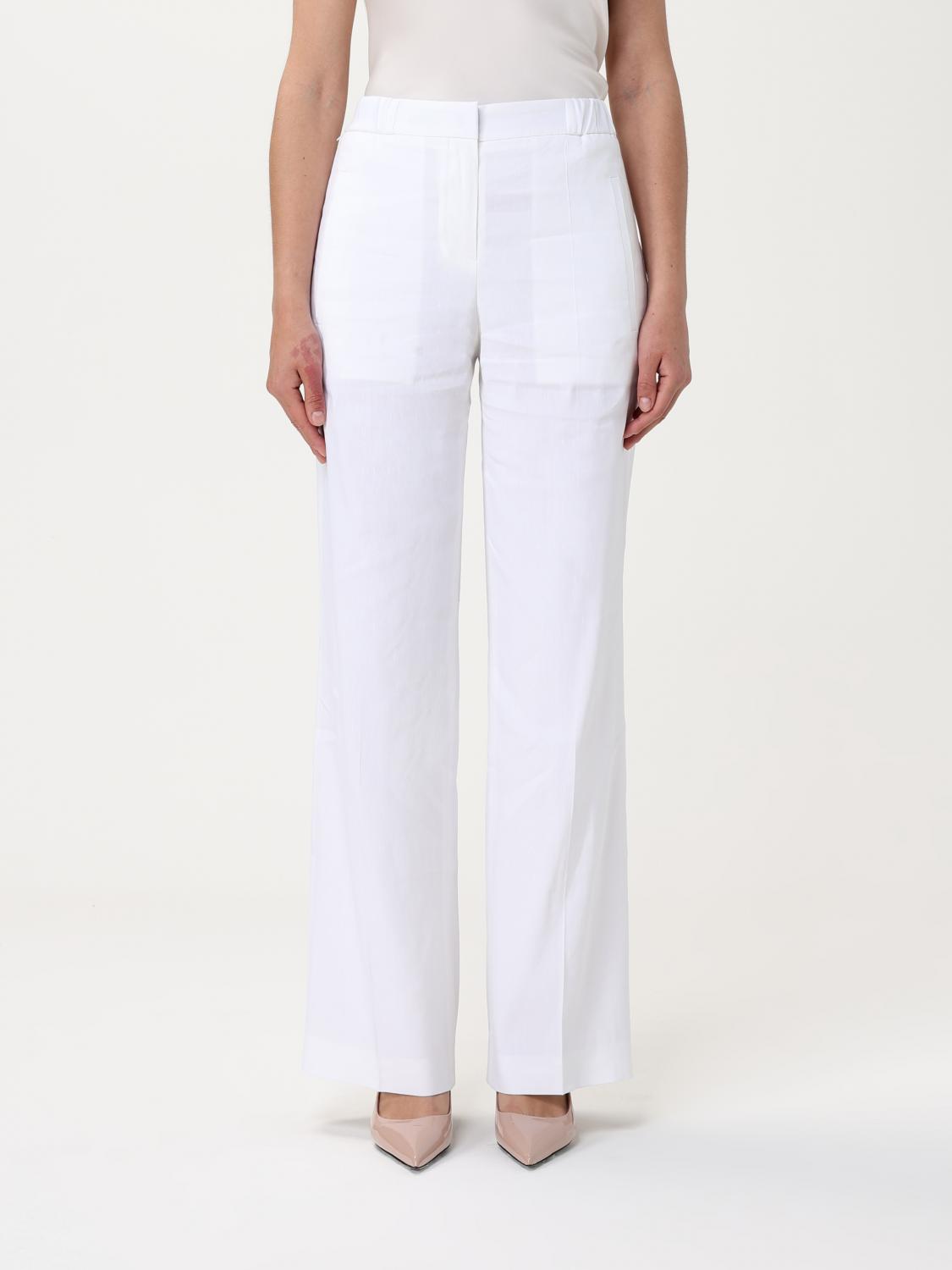 BOSS PANTALONI: Pantalone Boss in lino e cotone , Bianco - Img 1
