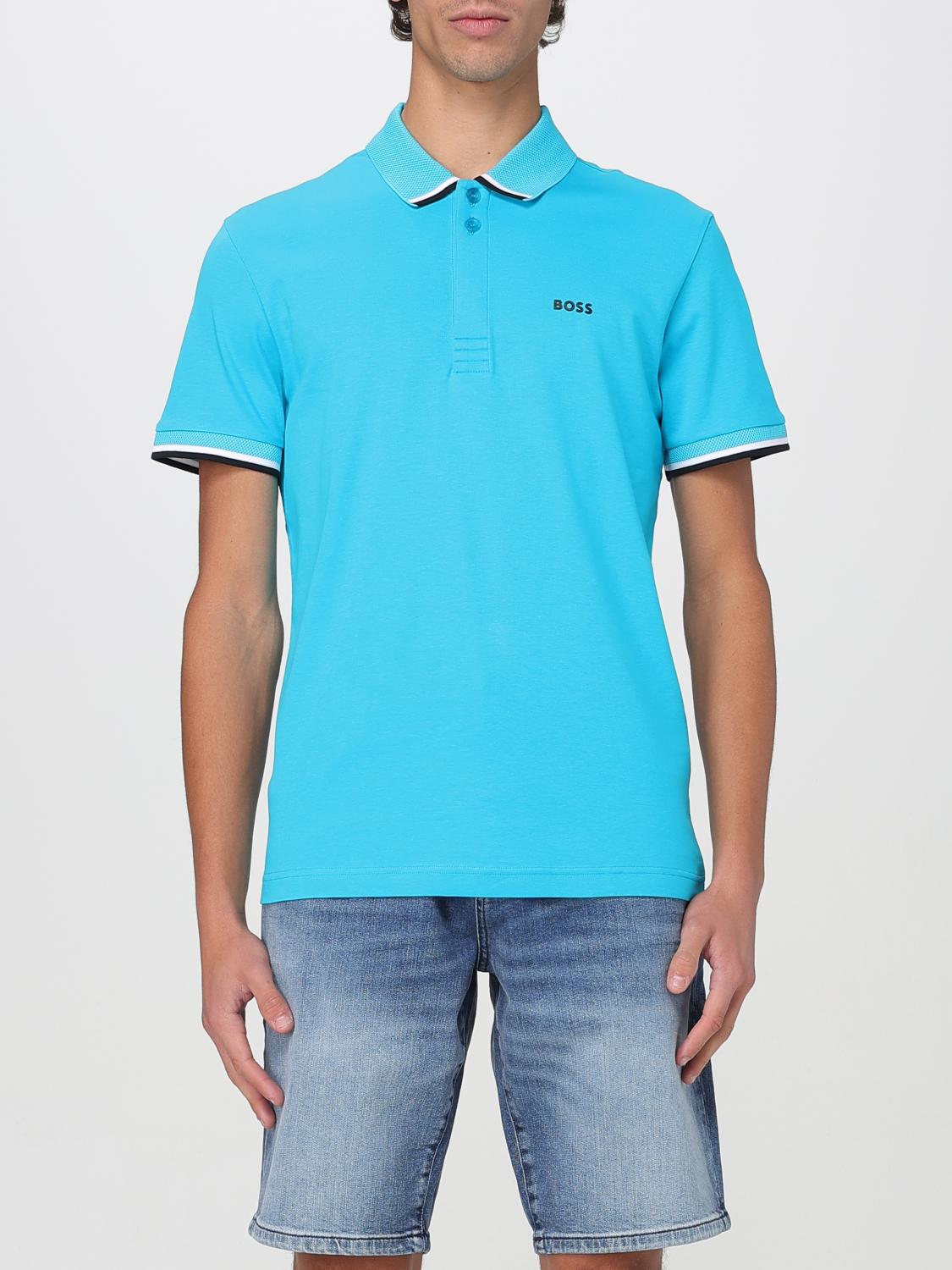 BOSS POLO: Polo herren Boss, Blau - Img 1