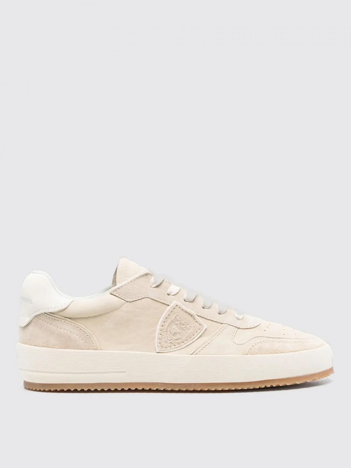 PHILIPPE MODEL SNEAKERS: Sneakers men Philippe Model, Beige - Img 1
