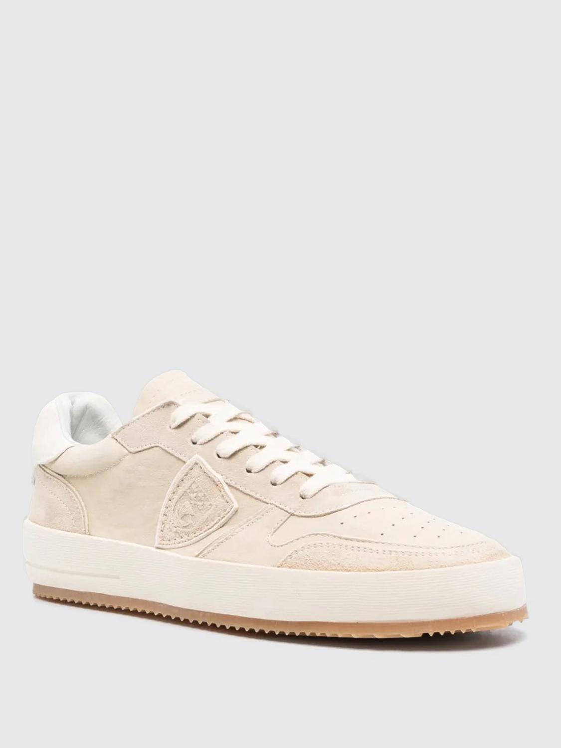 PHILIPPE MODEL SNEAKERS: Sneakers men Philippe Model, Beige - Img 2