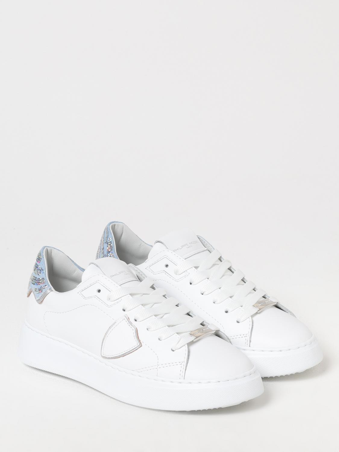 PHILIPPE MODEL BASKETS: Baskets femme Philippe Model, Blanc - Img 2
