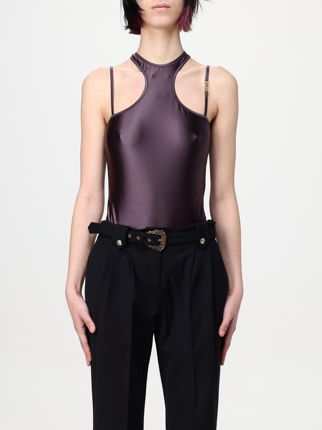 VERSACE JEANS COUTURE TOP: Body mujer Versace Jeans Couture, Marrón - Img 1