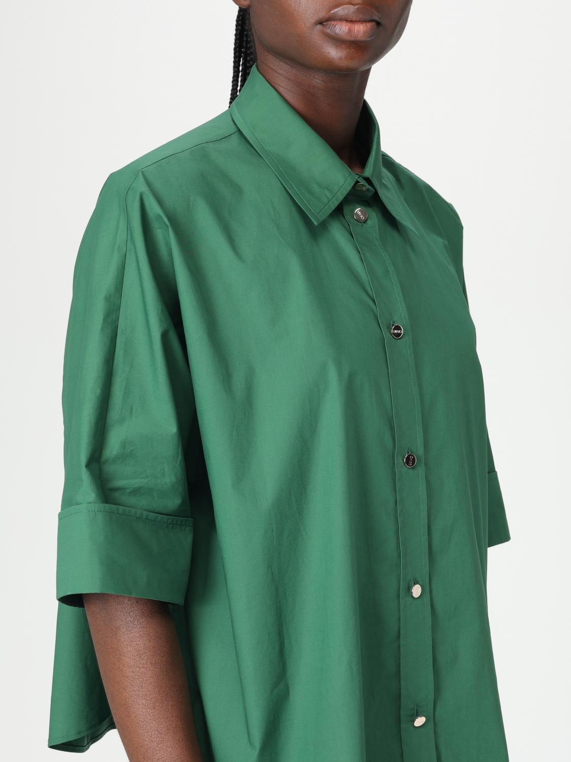 LIU JO CAMICIA: Camicia casual Liu Jo in cotone , Verde - Img 4