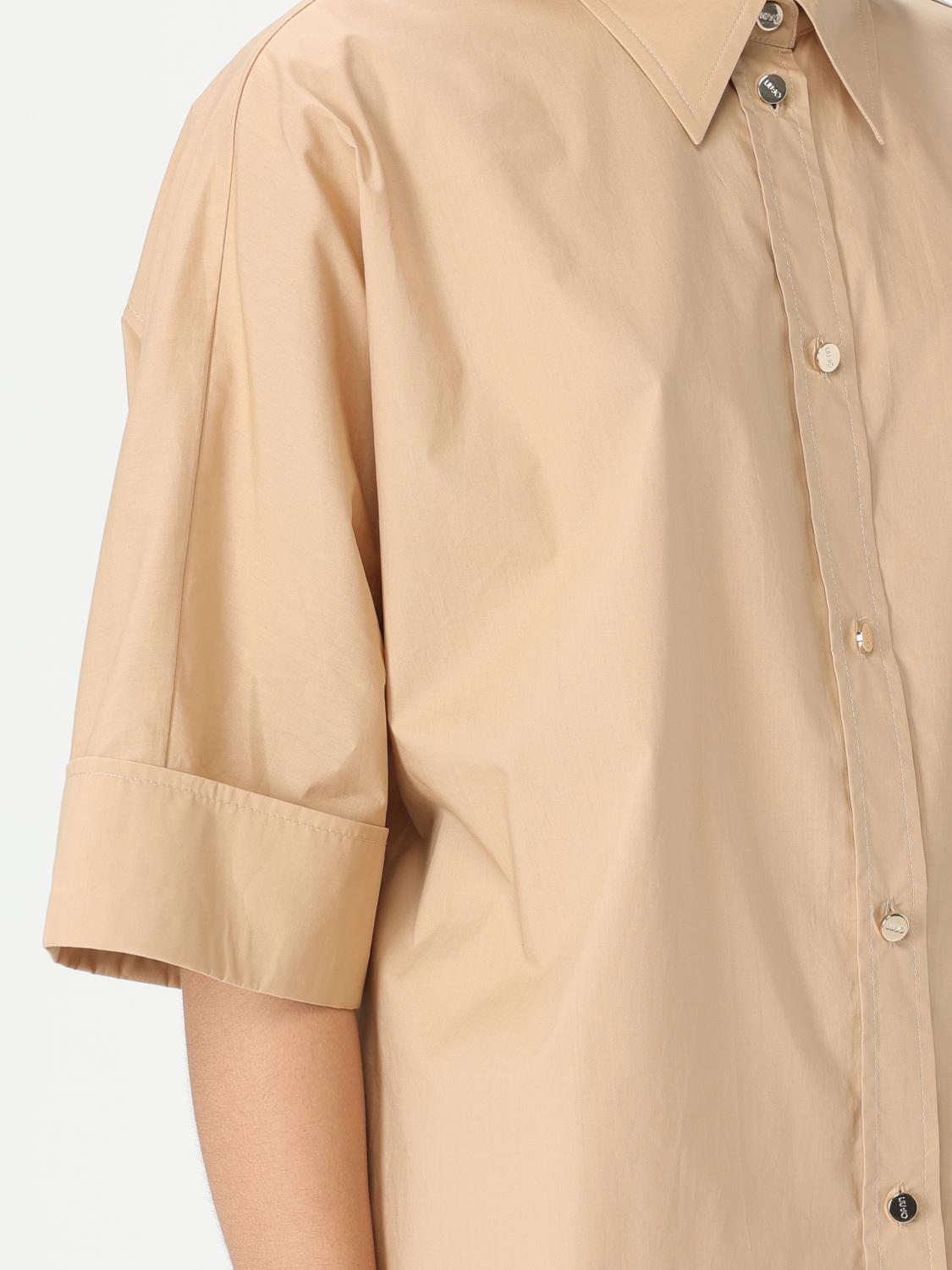 LIU JO CAMICIA: Camicia casual Liu Jo in cotone , Beige - Img 4