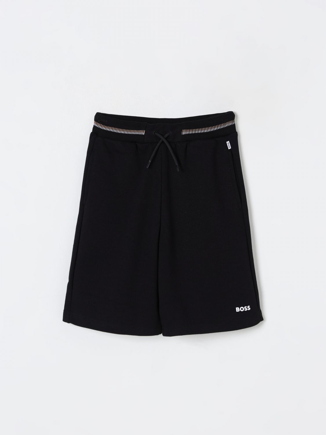 BOSS SHORTS: Shorts kids Boss, Black - Img 1