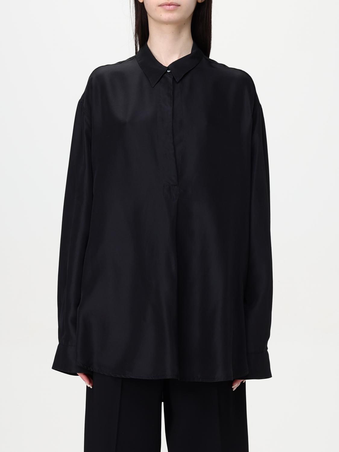 BARENA CAMICIA: Camicia Barena in seta , Nero - Img 1