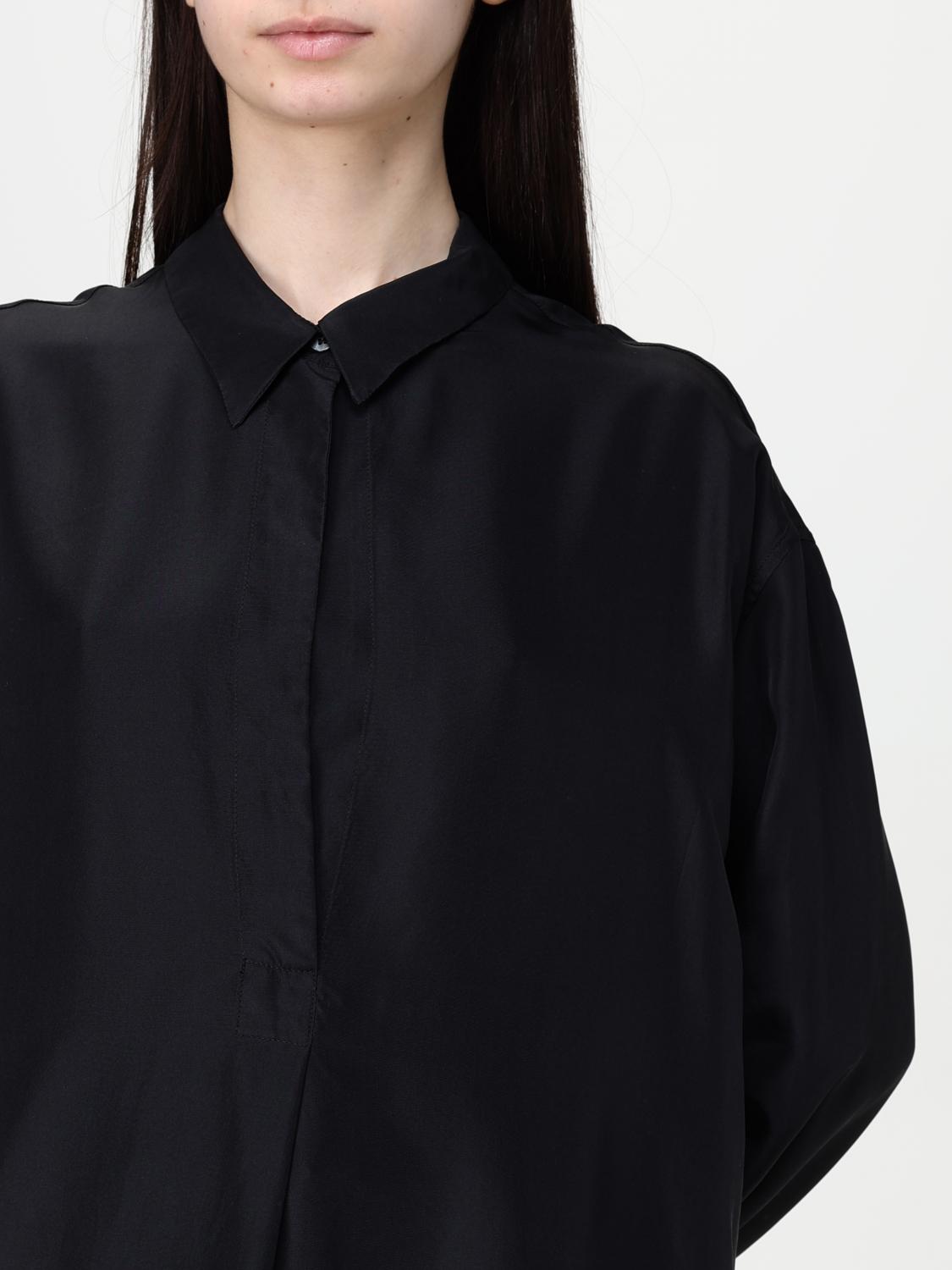 BARENA CAMICIA: Camicia Barena in seta , Nero - Img 3