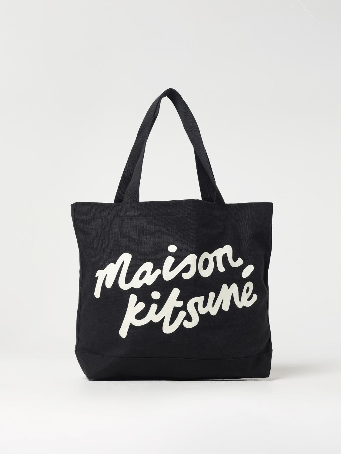 MAISON KITSUNÉ UMHÄNGETASCHE: Tasche herren Maison KitsunÉ, Schwarz - Img 1