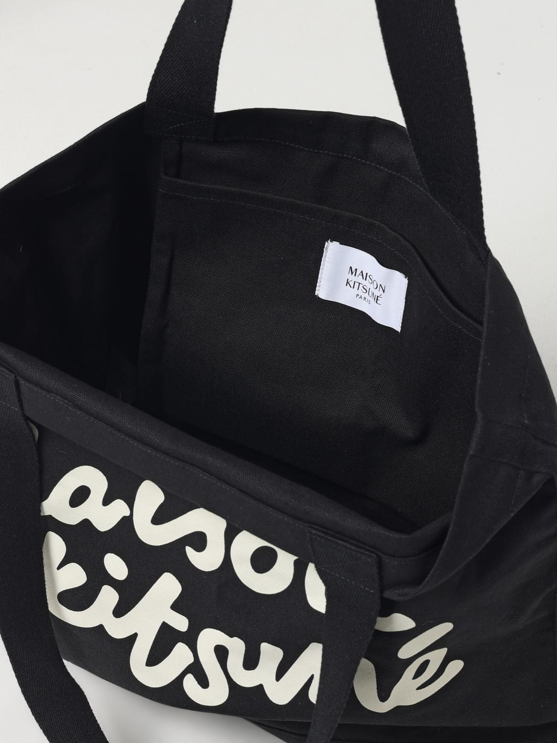 MAISON KITSUNÉ UMHÄNGETASCHE: Tasche herren Maison KitsunÉ, Schwarz - Img 3
