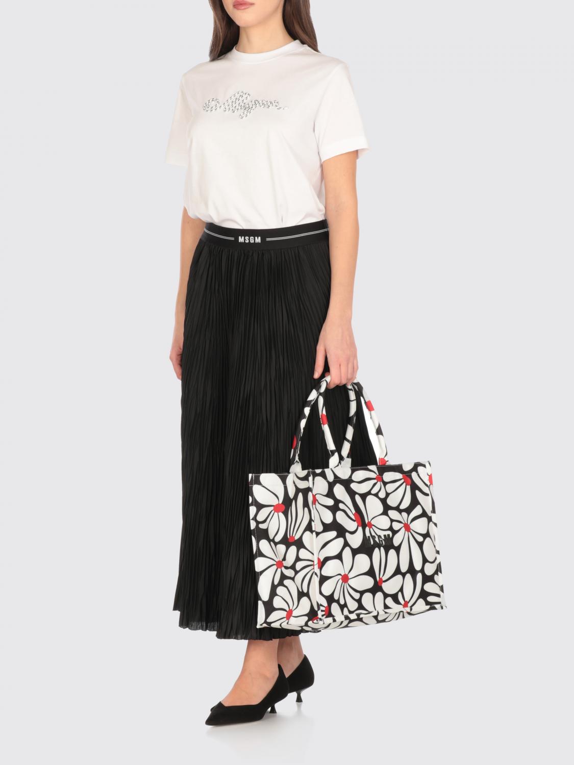 MSGM TOTE BAG: Handbag woman MSGM, Black - Img 2