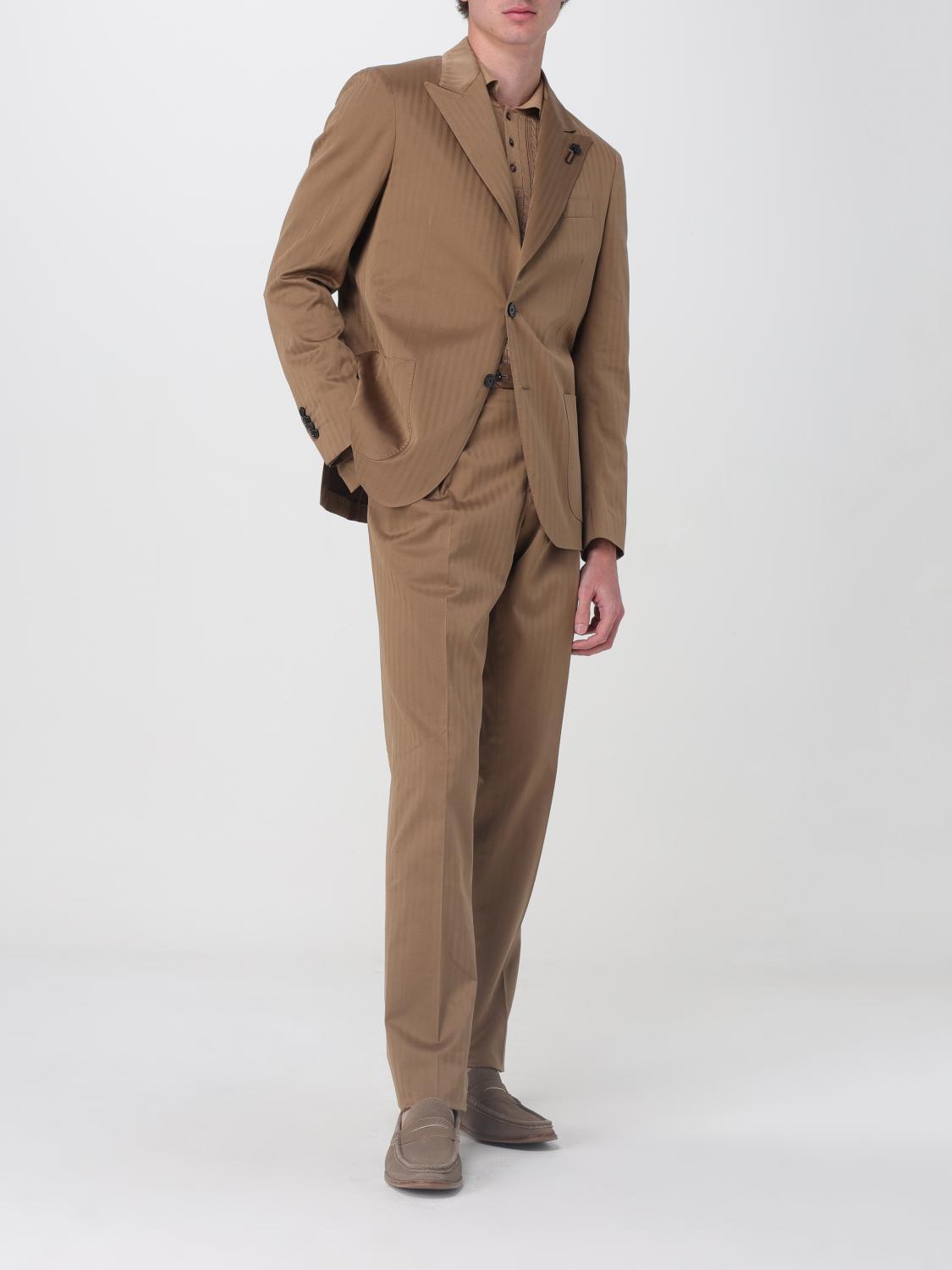 LARDINI ABITO: Abito monopetto Lardini in cotone , Beige - Img 2
