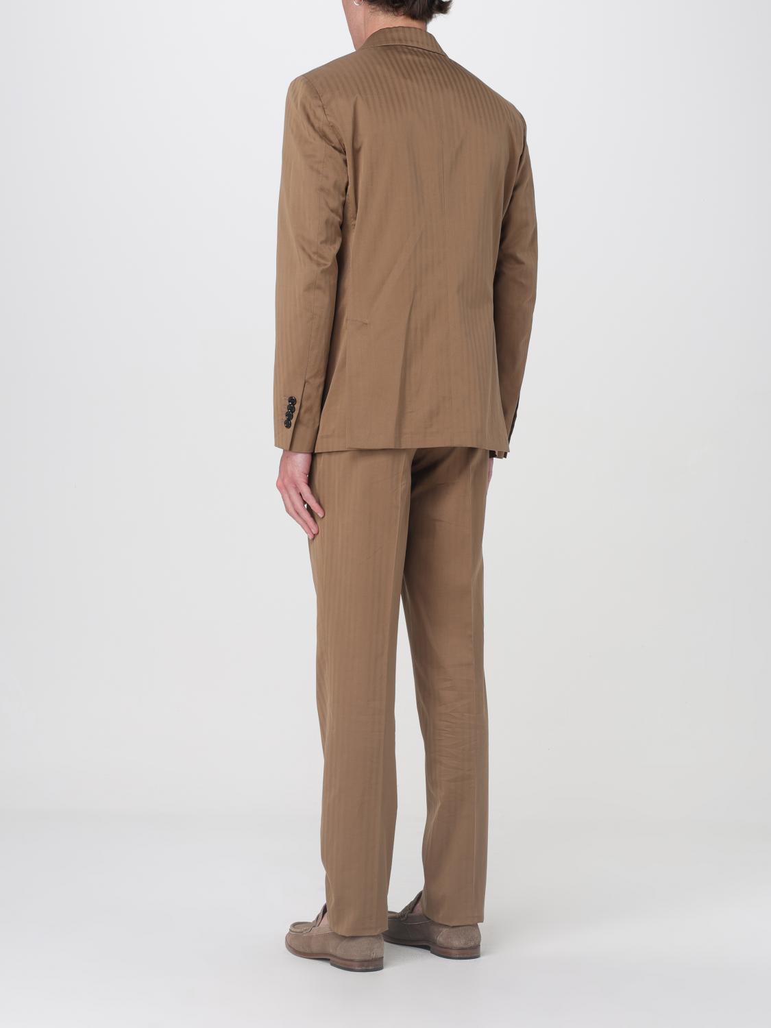LARDINI ABITO: Abito monopetto Lardini in cotone , Beige - Img 3