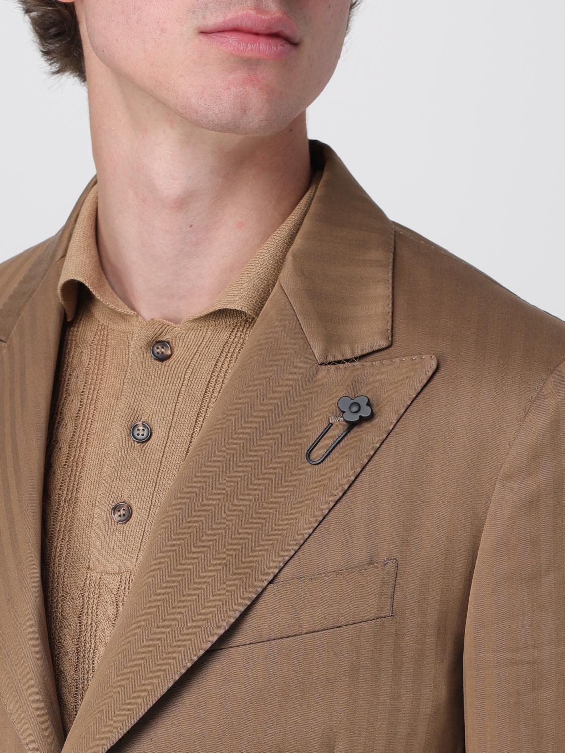 LARDINI ABITO: Abito monopetto Lardini in cotone , Beige - Img 5