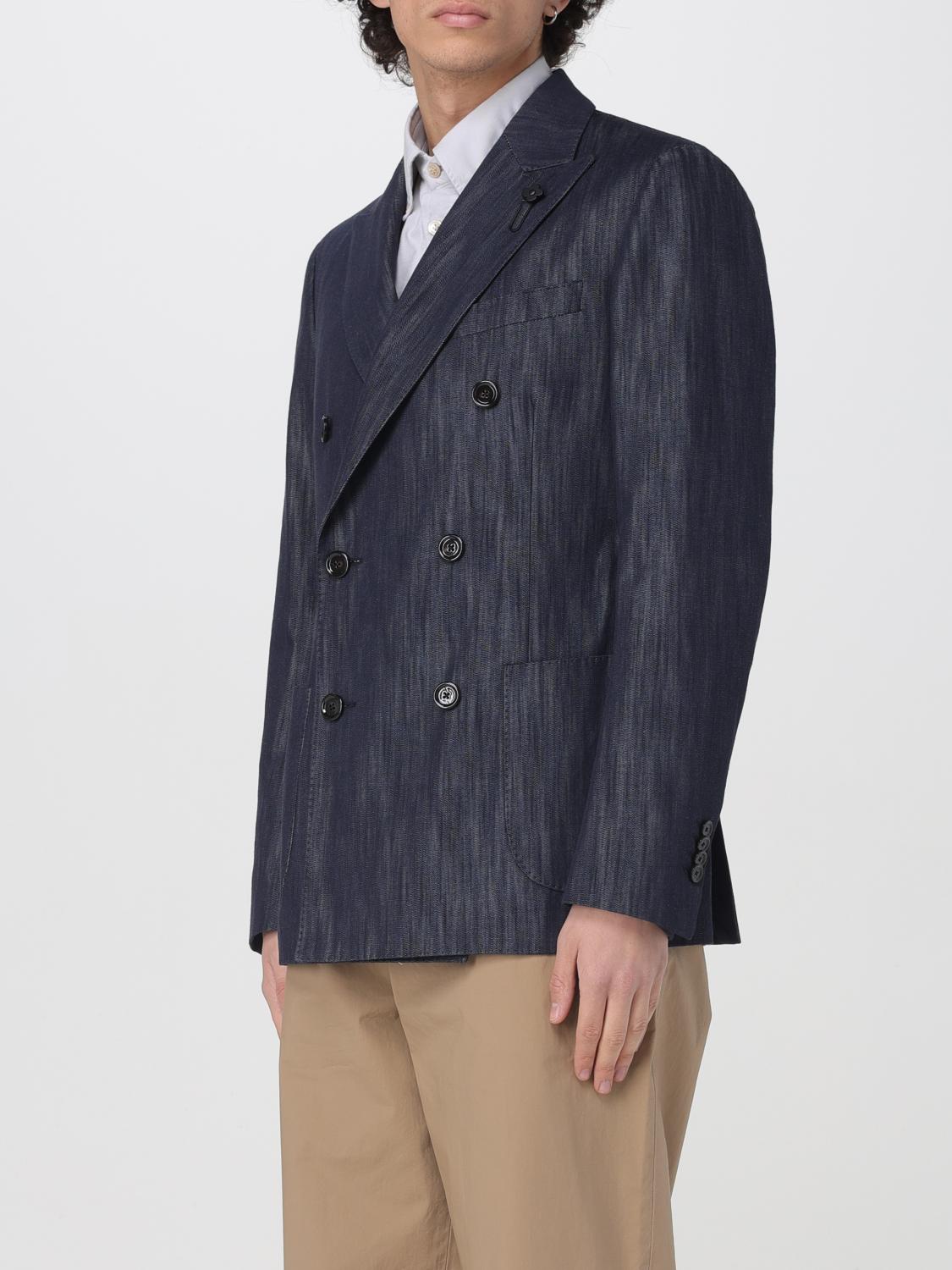 LARDINI 西装外套: 外套 男士 Lardini, 蓝色 - Img 3